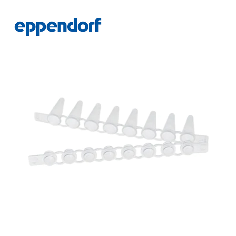 艾本德Eppendorf PCR Tube Strips, 0.1 mL, PCR 潔凈級(jí), 帶圓蓋（10 × 12 條）